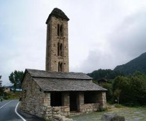 пазл Церковь Sant Miquel d'Engolasters, Андорра